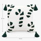 Christmas Candy Cane Tufted Tassel Throw Pillow Cover