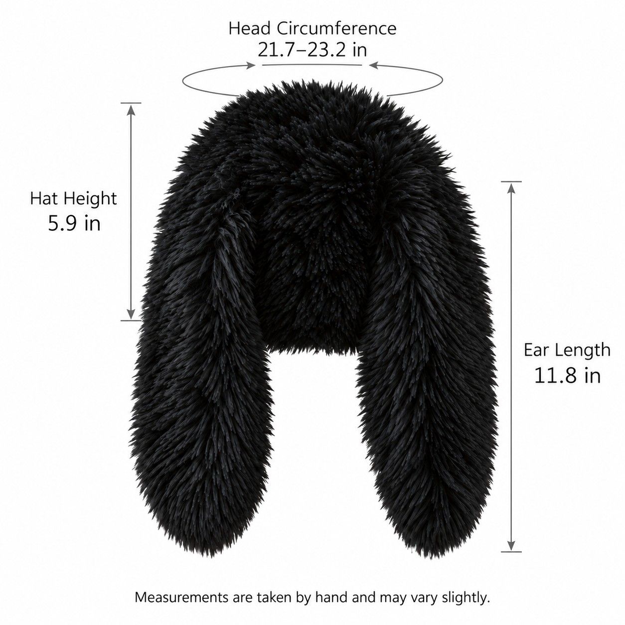 Faux Fur Trapper Hat Long Ear Flaps Plush Winter Hat