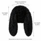 Faux Fur Trapper Hat Long Ear Flaps Plush Winter Hat