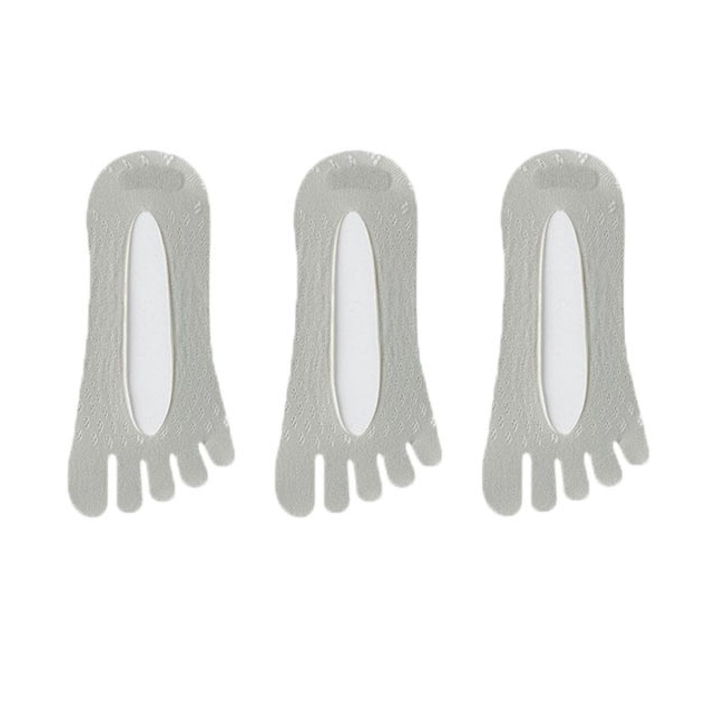 Mesh Toe Socks with Non-Slip Silicone Heel Grip Ultra Low Cut Breathable No Show Sock 3-Pack