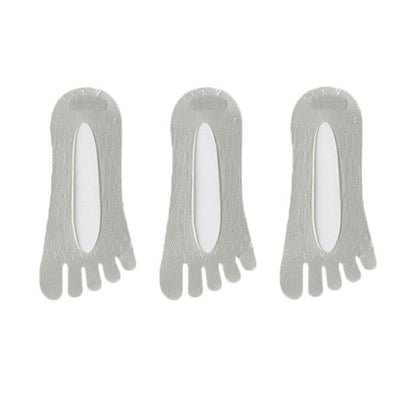 Mesh Toe Socks with Non-Slip Silicone Heel Grip Ultra Low Cut Breathable No Show Sock 3-Pack
