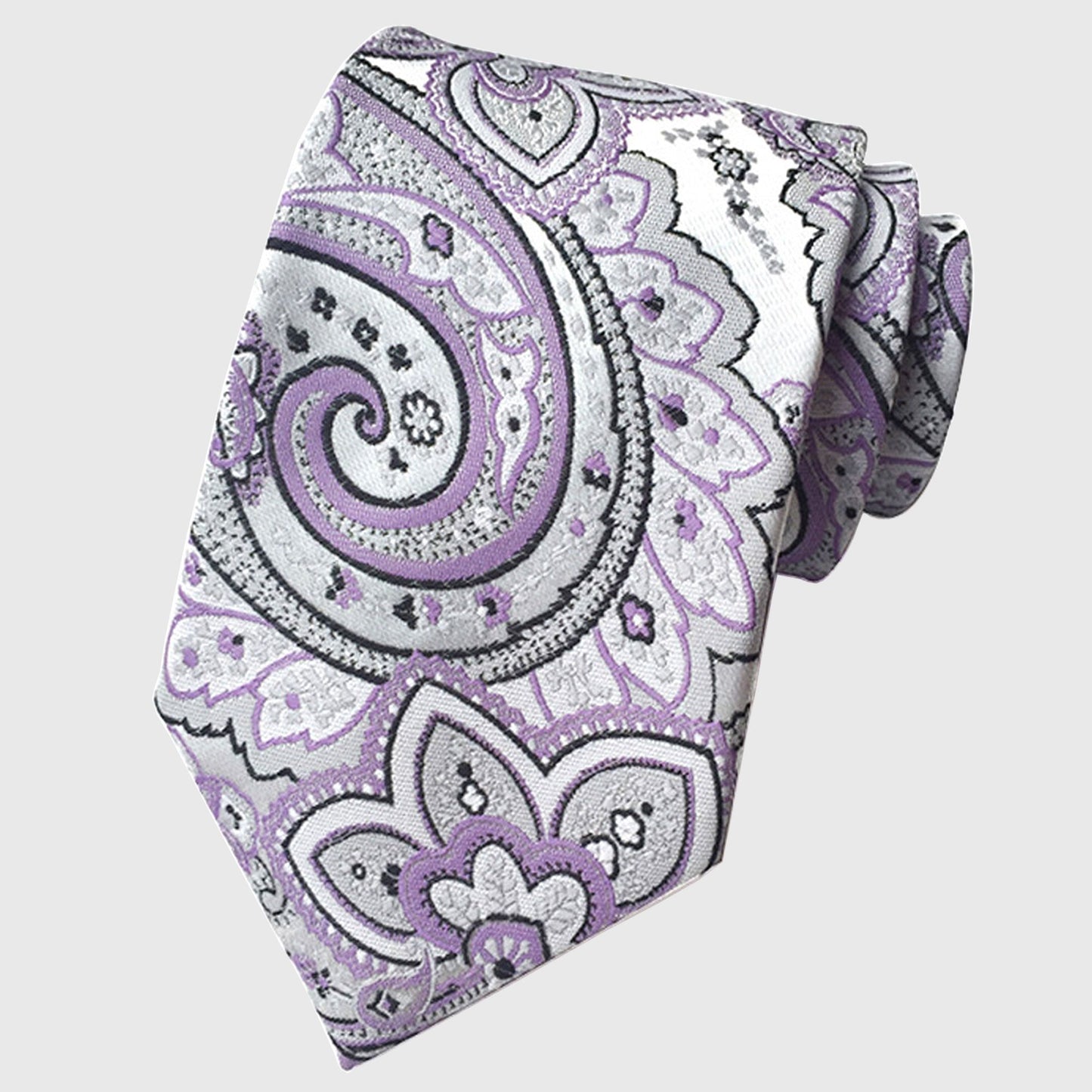 Men's Paisley Polyester Filament Tie - Formal/Casual Necktie for Weddings, Events & Stylish Daily Wear