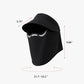 Magnetic Detachable Face Cover Visor Hat with Wide Brim and Neck Coverage