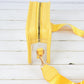 Women's Chic Transparent Crossbody & Messenger Bags with Decorative Scarf