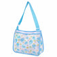 Printed Mesh Beach Shoulder Bag with Adjustable Strap Zip Top Lightweight See Through Tote for Pool