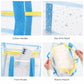 Clear PVC Beach Tote Bag with Front Pocket and Shoulder Handles