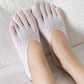 Mesh Toe Socks with Non-Slip Silicone Heel Grip Ultra Low Cut Breathable No Show Sock 3-Pack