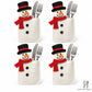 4pk Santa Christmas Silverware Holders