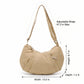 Lightweight Nylon Crescent Crossbody Bag Adjustable Strap Casual Everyday Shoulder Bag