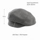 Wool Blend Houndstooth Beret Hat Vintage Painter Cap for Fall Winter