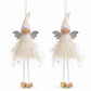 2pk Lace Angel Christmas Tree Ornaments