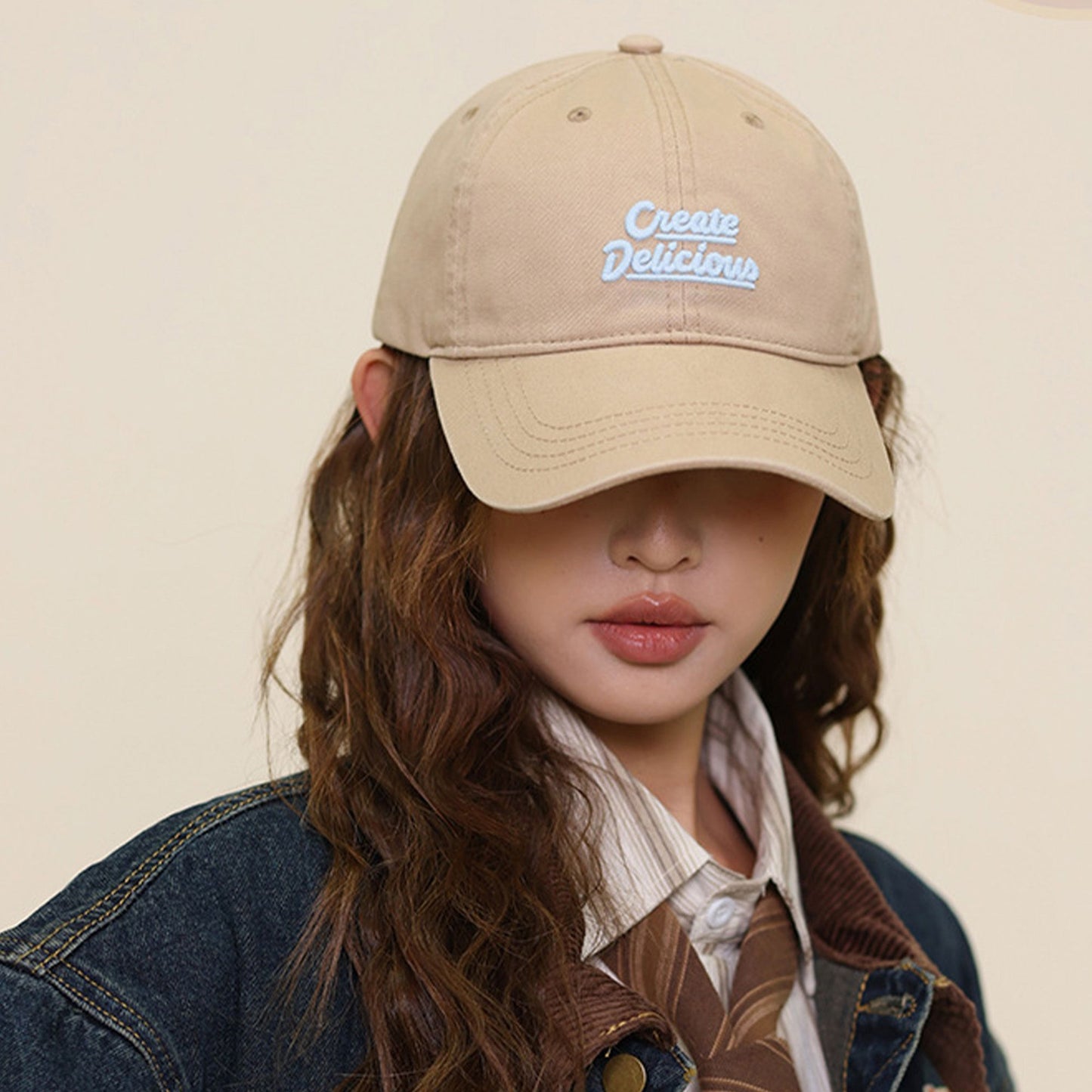 Womens Cotton Baseball Cap Adjustable Back Closure