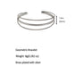 Women's Geometric Layered Cuff Bracelet - Chunky & Chain Mixed Open Bangle for Minimalist Modern Styling