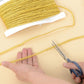 Gimp Braid Trim, 27 Yards Gold and Silver Metallic Edge Woven Trim, Curtain Slipcover Costume Decoration Sewing DIY Craft