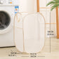 Collapsible Mesh Laundry Hamper Pop Up Clothes Basket Foldable Storage Bin for Bedroom Bathroom