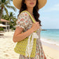Crochet Shoulder Bag with Lace Bow Detail Knit Bucket Handbag Drawstring Lined Casual Everyday Tote