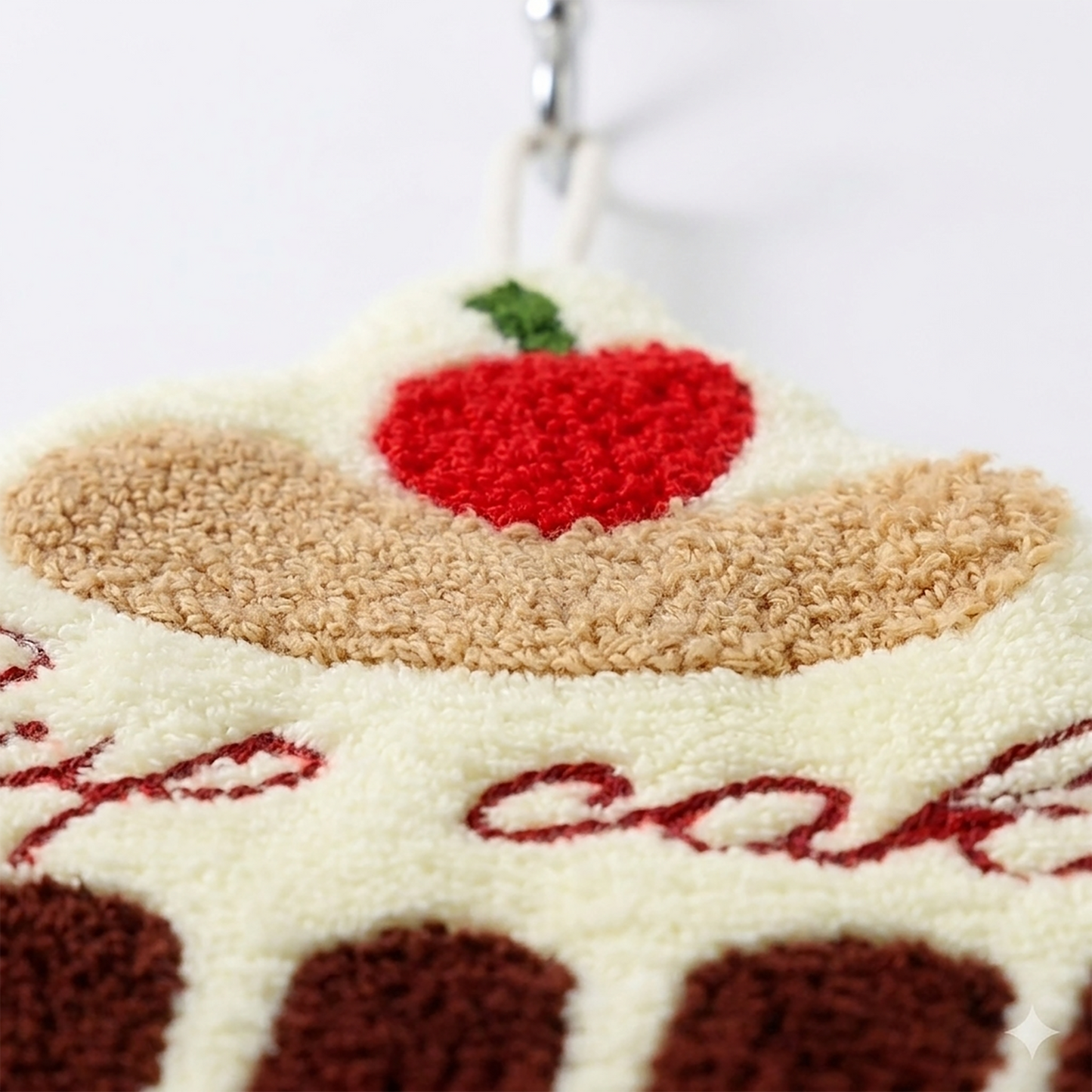 3 Pack Hanging Hand Towels Cute Cake Design Soft Absorbent Kitchen Bathroom Hand Towels