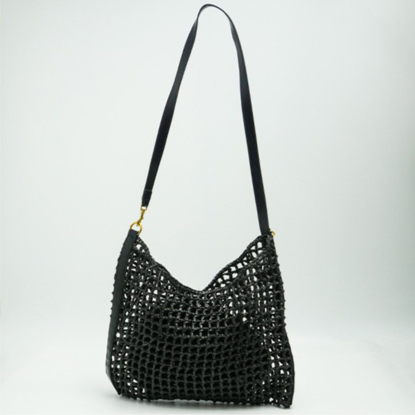 Handwoven Woven Handbag with Drawstring Interior for Vacation and Beach