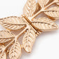 Dual Leaf Elastic Metal Waist Belt Adjustable Minimalist Leaf Waist Jewelry 47.2in