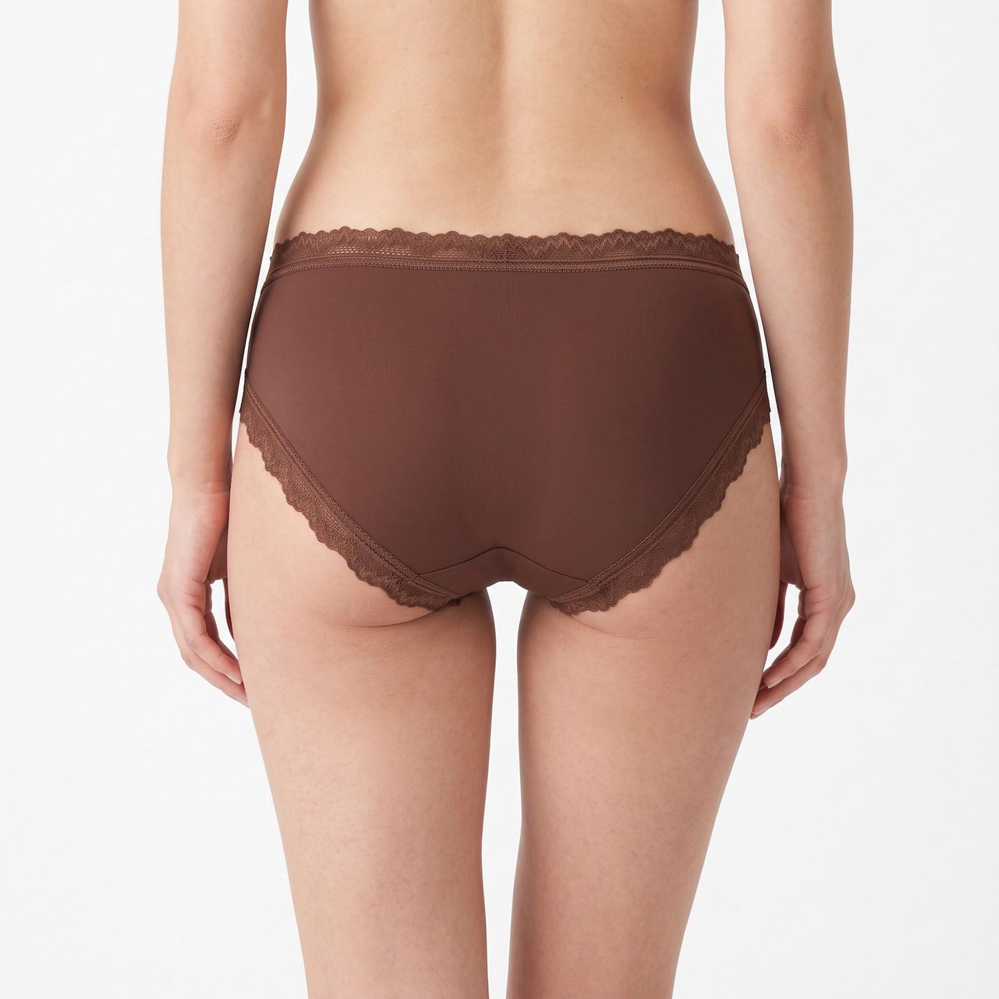 2 Pack Lace Trim Hipster Underwear with Bow Detail