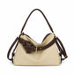 Slouchy Shoulder Hobo Bag with Adjustable Strap Buckle Detail and Inner Zip Pocket