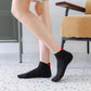 Ankle Socks with Ribbed Heart-Shaped Heel Detail Soft Stretch Knit Comfort 3-Pack