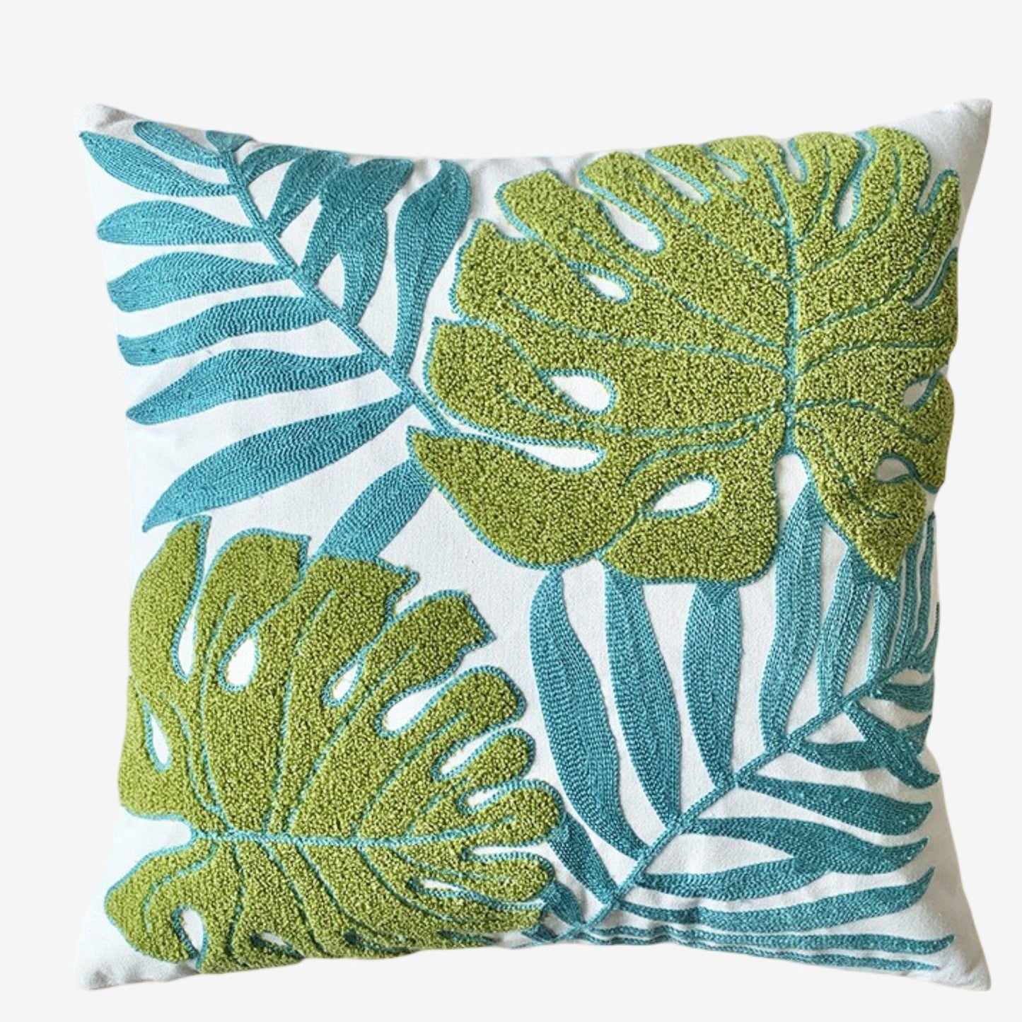 Canvas Throw Pillow 17.7*17.7 in Mixed Leaf Towel Design