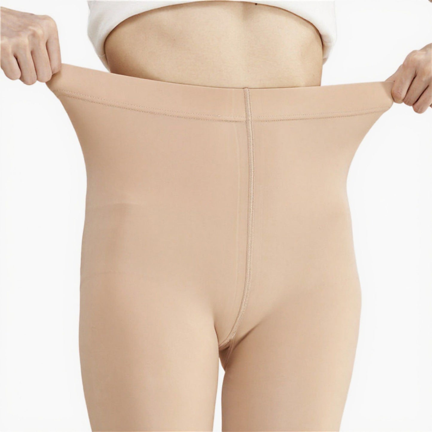 2pcs Women's Light-Leg Fleece-Lined Pantyhose with Smooth Skinlike Finish Upgraded Anti-Snag Fabric for Warm Bare-Leg Coverage