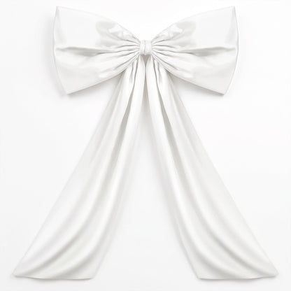 Large Decorative Bow with Long Tails for Holiday Decor