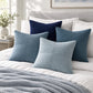 4 Pack Patchwork Corduroy Throw Pillow Covers 18 x 18 Inch for Sofa and Bed