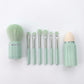 8-Piece Makeup Brush and Sponge Set with Retractable Face Brushes and Travel Storage Case