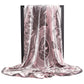 Oversized Botanical Satin Scarf Silk Touch Square Head Wrap 35 Inch