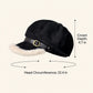 Faux Suede Newsboy Cap with Faux Fur Trim