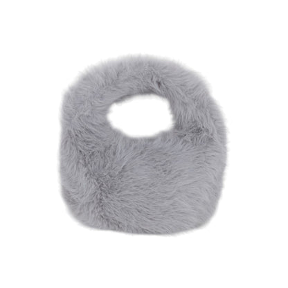 Cute Plush Fur Handbag with Soft Texture