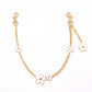 Decorative Floral Chain Bag Strap with Swivel Clasps