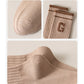 4-Pair Pack Ribbed Cotton Crew Socks with Striped Cuffs and G Letter Detail in Neutral Athletic Color Combinations