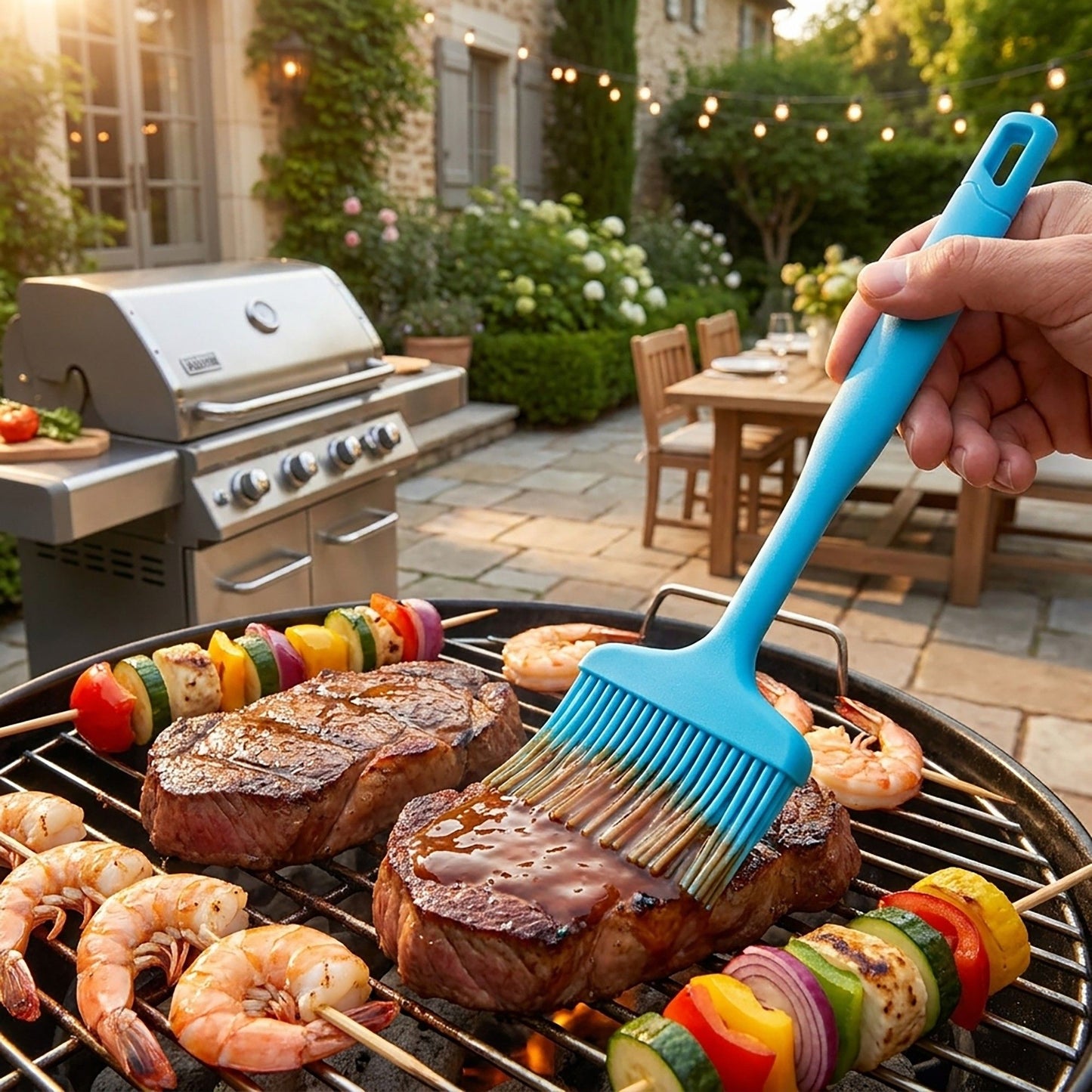 3-Piece Silicone Scraper Set with Handles, Durable and Flexible Kitchen Tools for Cooking and Baking