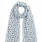 Polka Dot Skinny Neck Scarf with Pointed Ends
