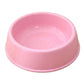 Plastic Pet Food Bowl with Rounded Rim for Cats and Dogs