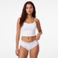 2 Pack Ribbed Floral Lace Hipster Underwear
