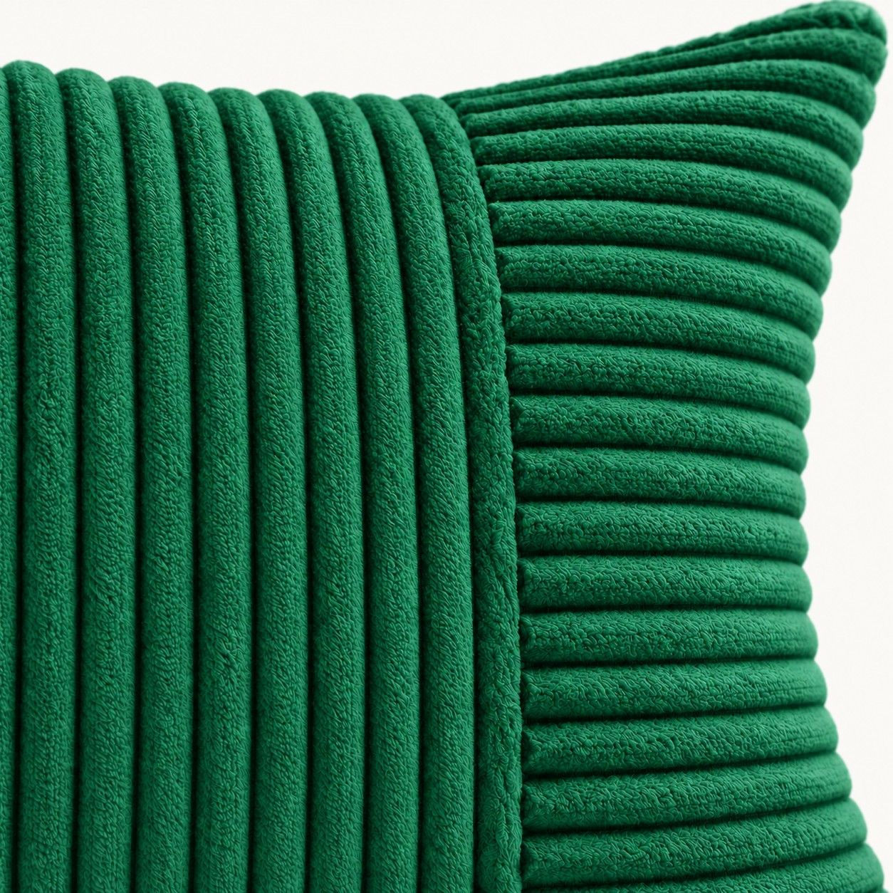 2 Pack Soft Corduroy Throw Pillow Covers 18 x 18 Inch and 12 x 20 Inch