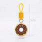 2-Piece Womens Padded Bag Charm with Hanging Strap and Stitched Detail