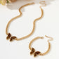 Women's Butterfly Necklace and Bracelet Set
