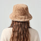 Faux Fur Bucket Hat Soft Plush Winter Casual Fashion Hat