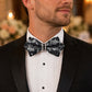 Pre Tied Paisley Bow Tie with Rhinestone Accent for Formal Wear