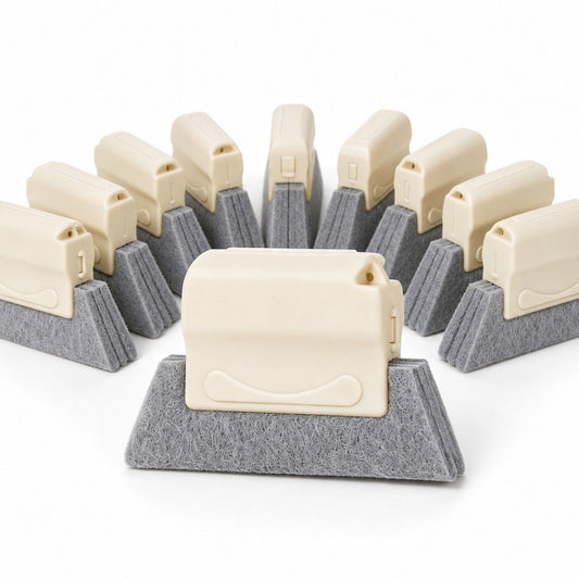 10-Piece Handheld Microfiber Cleaning Pad Tool for Window Tracks, Sinks and Kitchen Surfaces