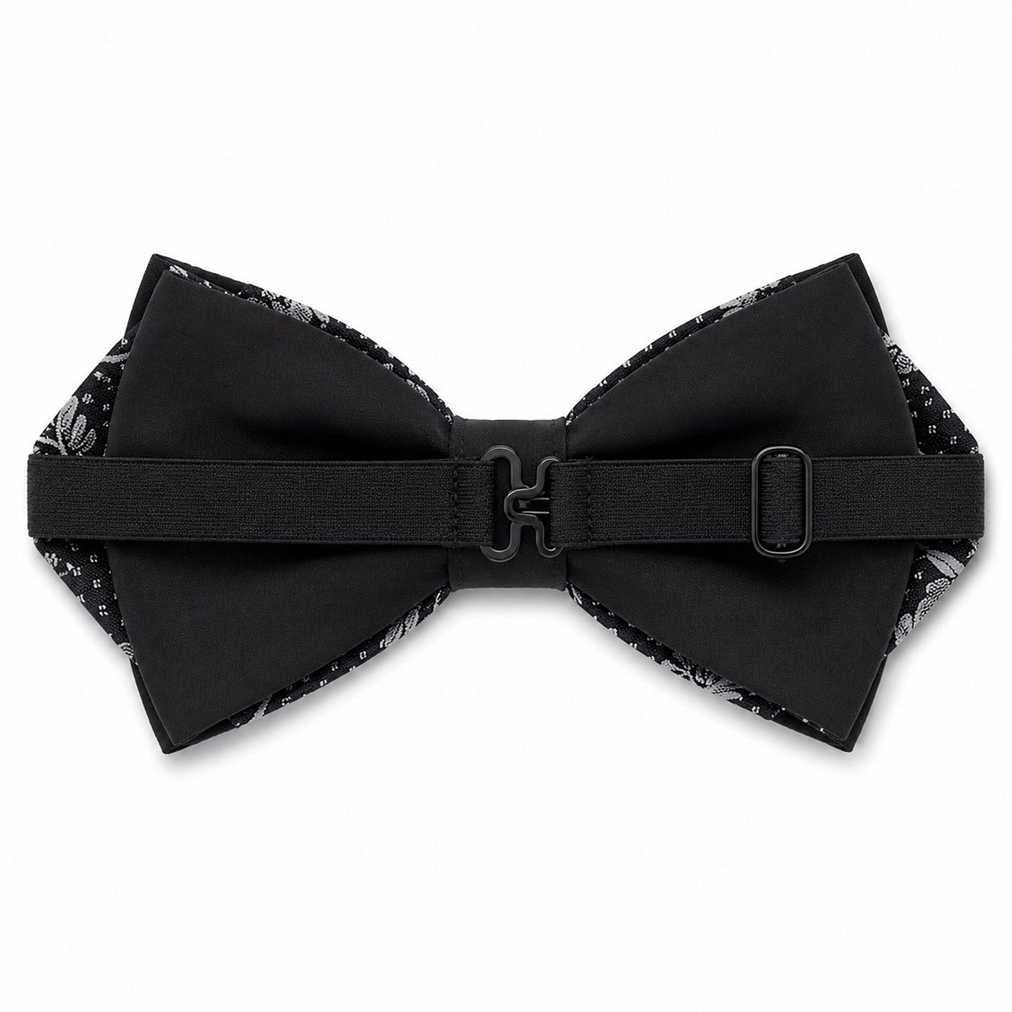 Pre Tied Paisley Bow Tie with Rhinestone Accent for Formal Wear