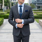 Men's Floral Print Tie Gift Set with Matching Pocket Square Cufflinks and Silver Tie Clip