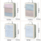 Travel Packing Cubes Set with Mesh Front Panel Zipper Storage Bags Lightweight Luggage Organizer Multi Size Set