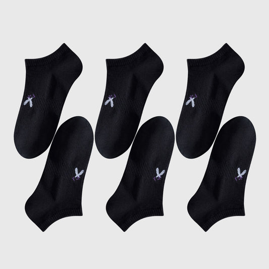 No-Show Socks with FUN Letters 6Pk